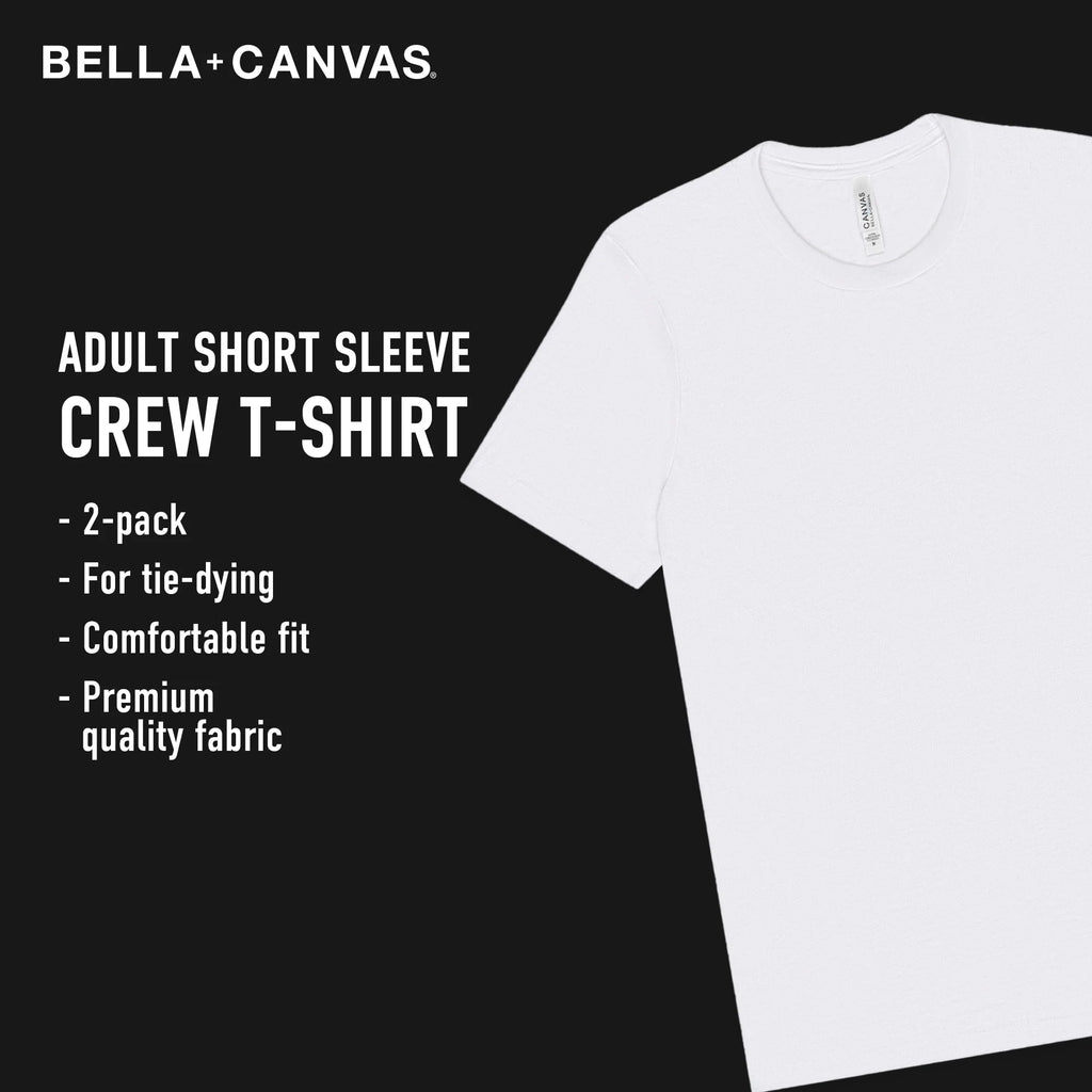 Adult Unisex Short Sleeve Crew T-Shirt  White